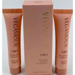 Vegamour GRO Revitalizing Shampoo and Conditioner, 15 ml/0.5 Fl Oz